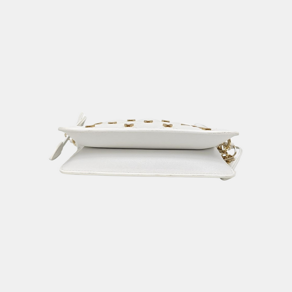 Lady Dior Milly Mini Cannage Lambskin White