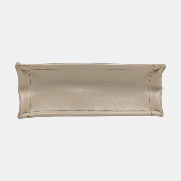 Book Tote Mini Cannage Calfskin Beige