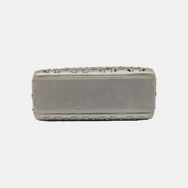 Lady Dior Mini Calfskin Gray