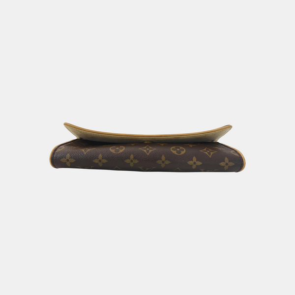 TWIN GM Monogram Coated Canvas Brown