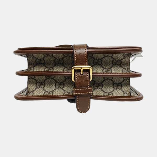 Retro Mini Monogram Coated Canvas Beige