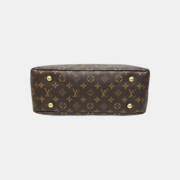 PALLAS MM Monogram Coated Canvas Brown