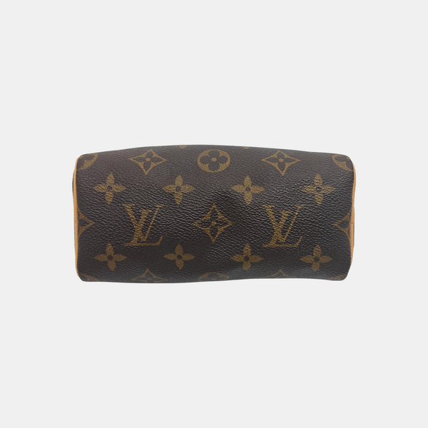 SPEEDY Nano Monogram Coated Canvas Brown