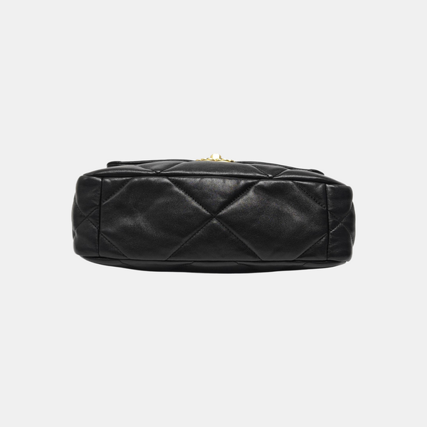CHANEL 19 Small Quilted Lambskin Black