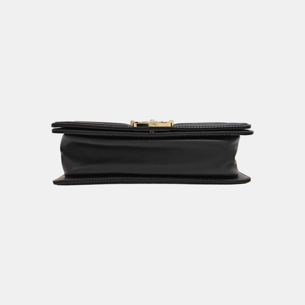 Authenticated pre-owned BOY CHANEL Medium Calfskin Black - Crossbody Bag at Looply