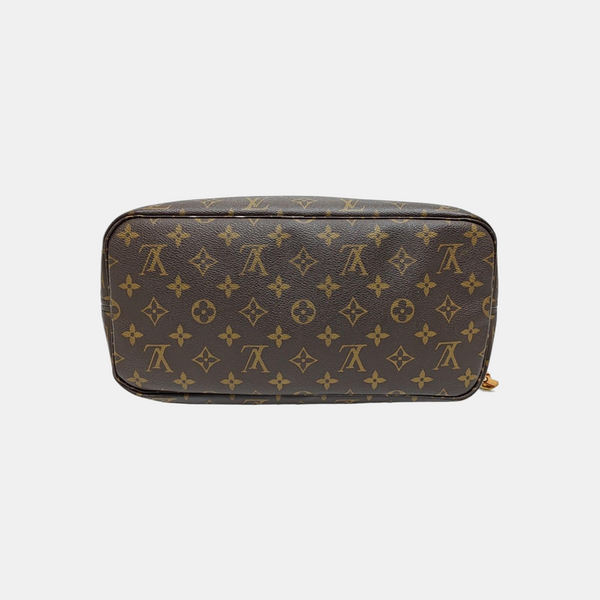 NEVERFULL MM Monogram Coated Canvas Brown
