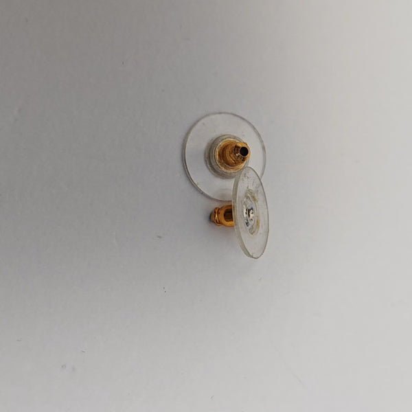 CC Logo Metal Clear Stud Earrings