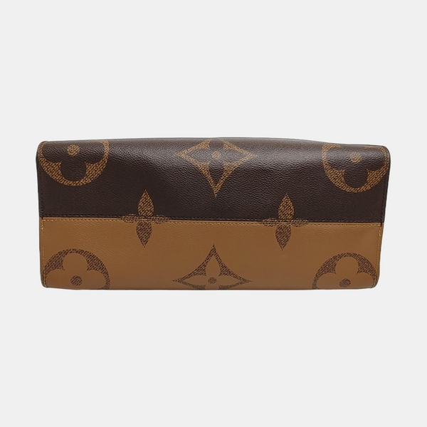 ONTHEGO MM Monogram Coated Canvas Brown