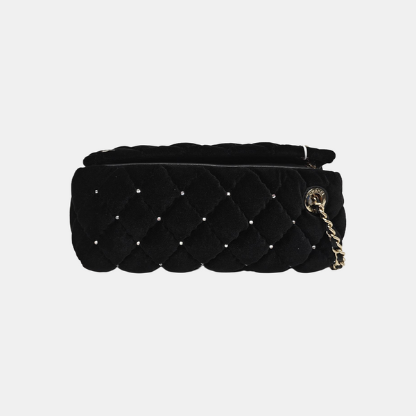 Quilted Velvet Black