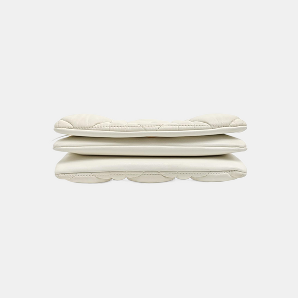 Dior Caro Small Cannage Calfskin White