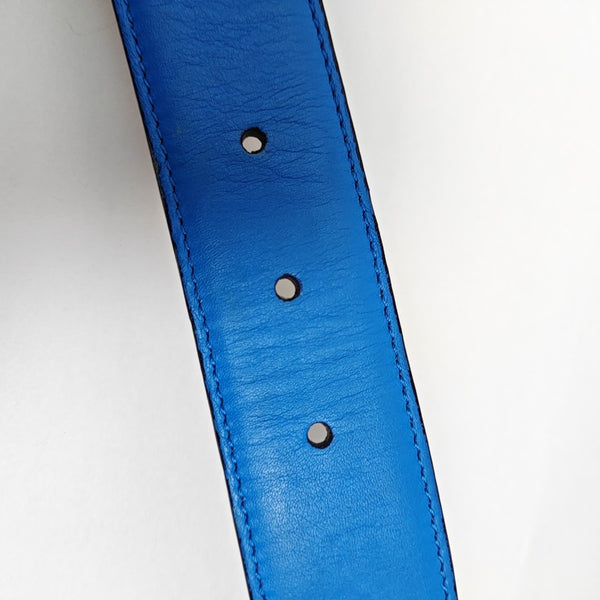 Leather Belt Blue