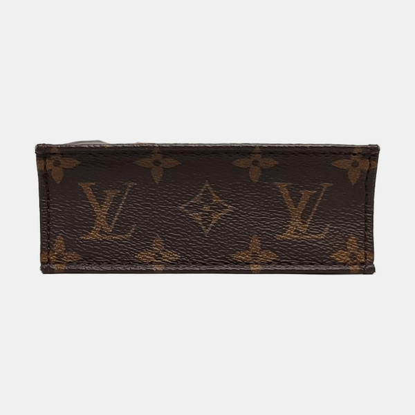 SAC PLAT Mini Monogram Coated Canvas Brown
