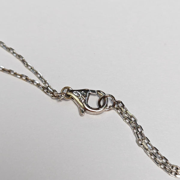 LOVE 18k White Gold Silver Necklace