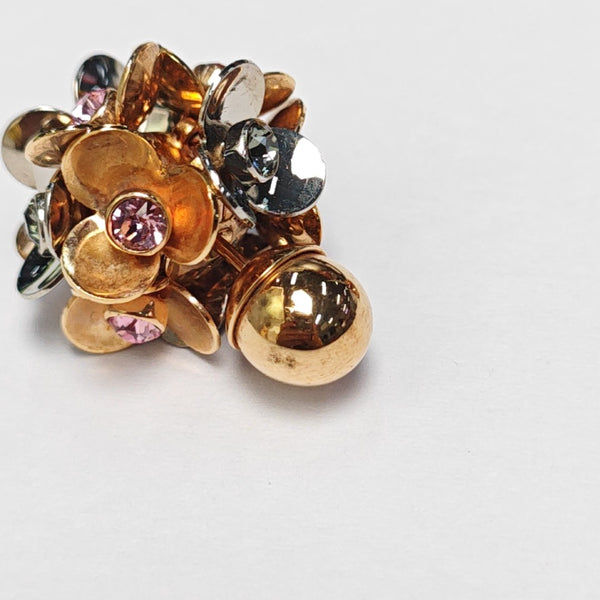 Metal Rose Gold Stud Earrings