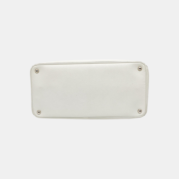 Twin Saffiano Calfskin White