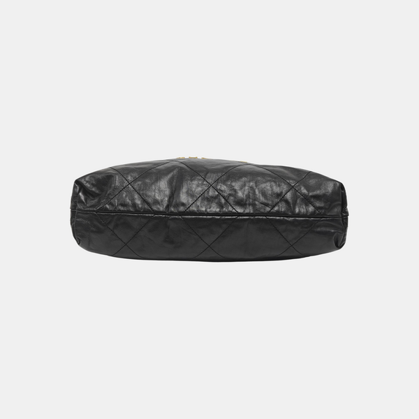 CHANEL 22 Medium Quilted Calfskin Black