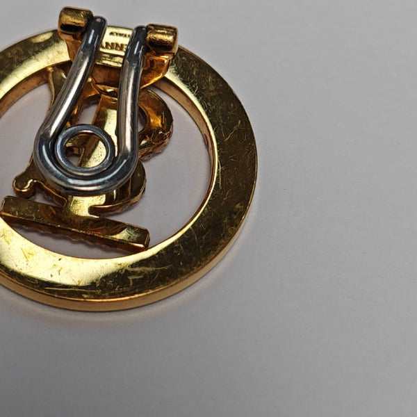 Metal Gold Clip On Earrings
