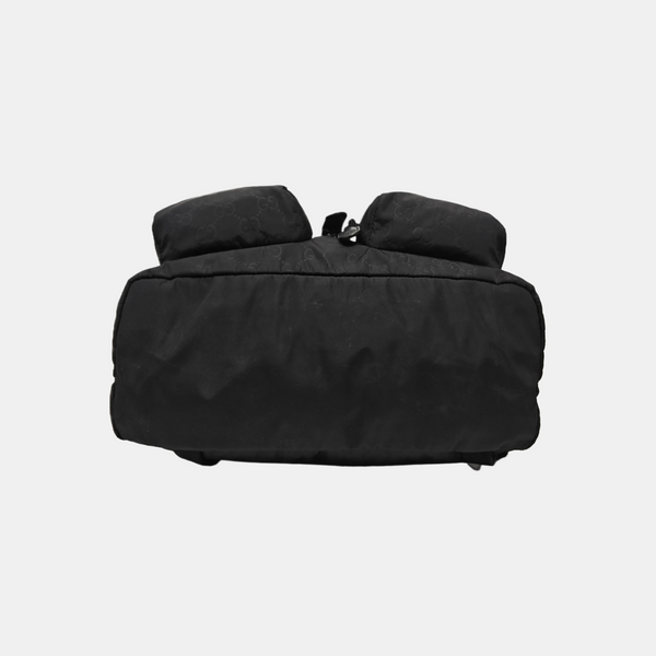 Monogram Nylon Backpack Black