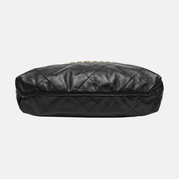 CHANEL 22 Medium Quilted Calfskin Black