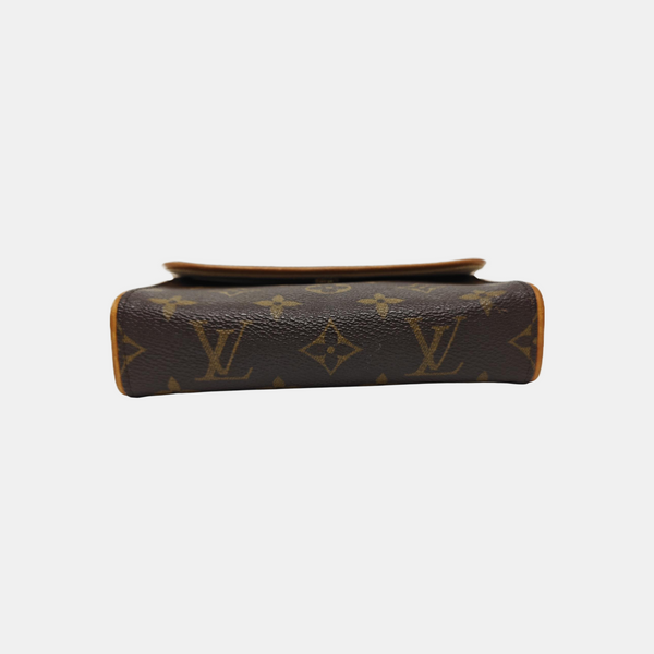 FLORENTINE Monogram Coated Canvas Brown