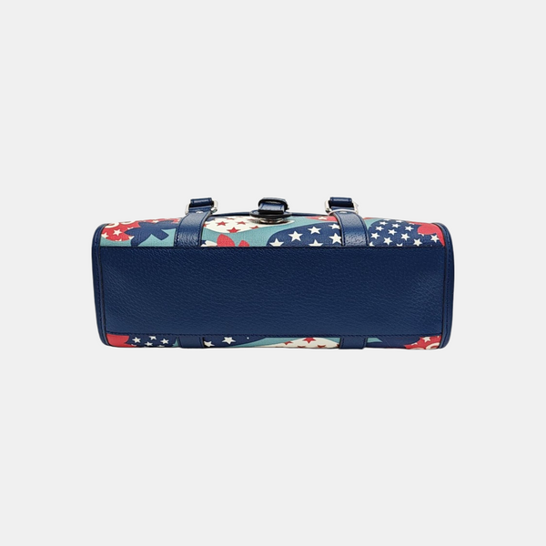 Coated Canvas Top Handle Bag Multicolor