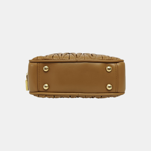 Arcadie Matelassé Small Quilted Lambskin Brown