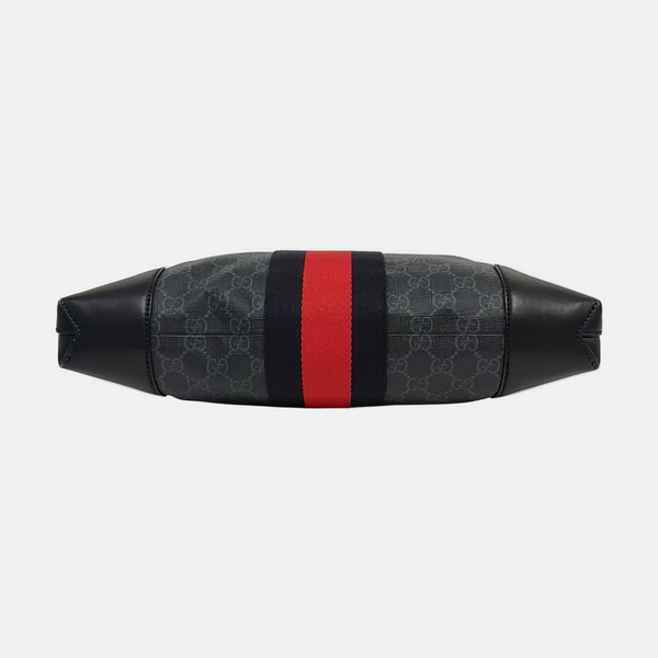 GG Supreme Monogram Coated Canvas Gray