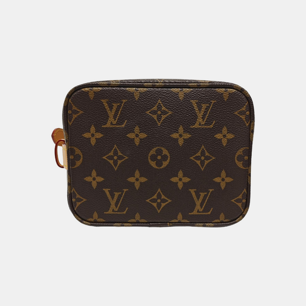 ALL IN BB Monogram Coated Canvas Brown