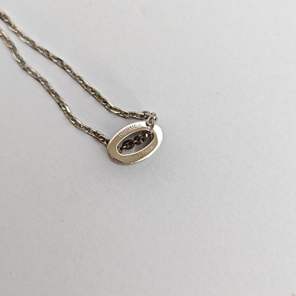 Pop H Metal Silver Necklace