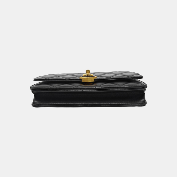 WOC Quilted Lambskin Black