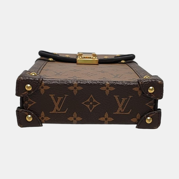 TRUNK Monogram Coated Canvas Brown