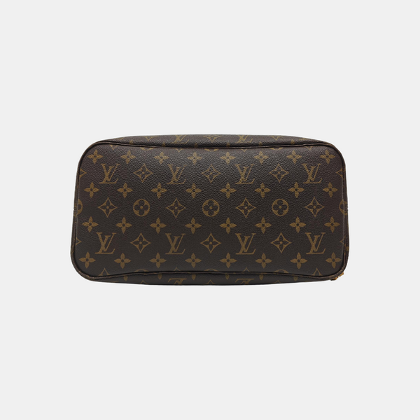 NEVERFULL MM Monogram Coated Canvas Brown