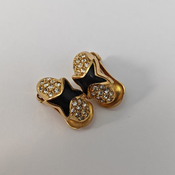 Metal Gold Clip On Earrings