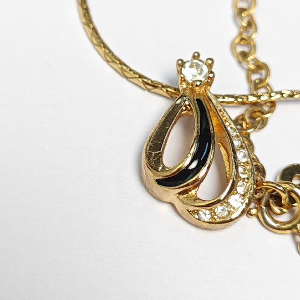 Twist Round Metal Gold Necklace