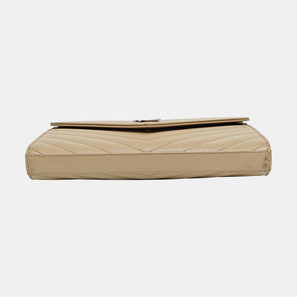 MONOGRAM Medium Chevron Calfskin Beige