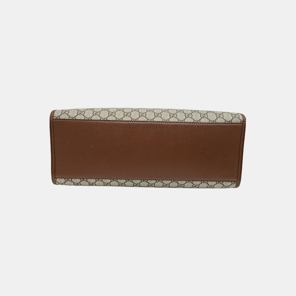 Retro Medium Monogram Coated Canvas Black