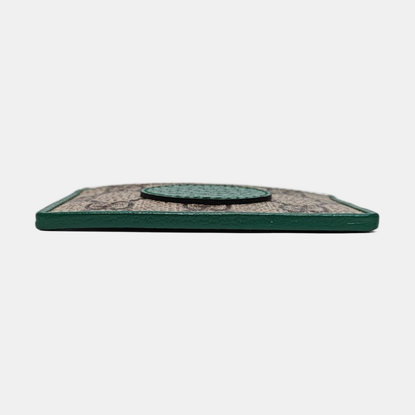 Retro Monogram Coated Canvas Green Card Holder