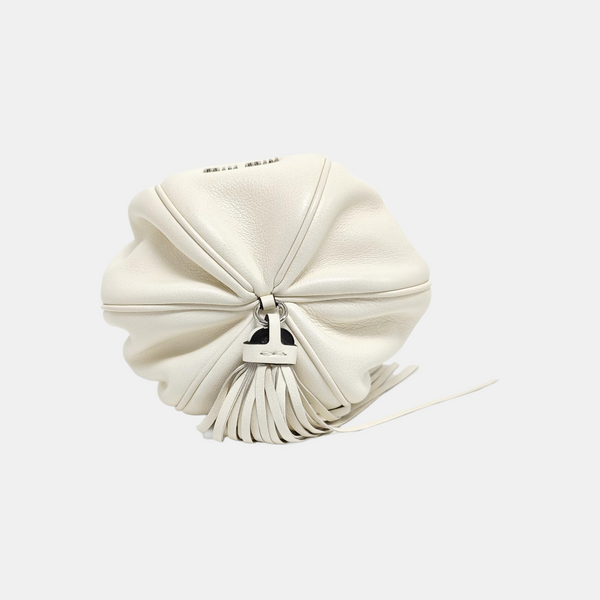 Calfskin Bucket Bag White