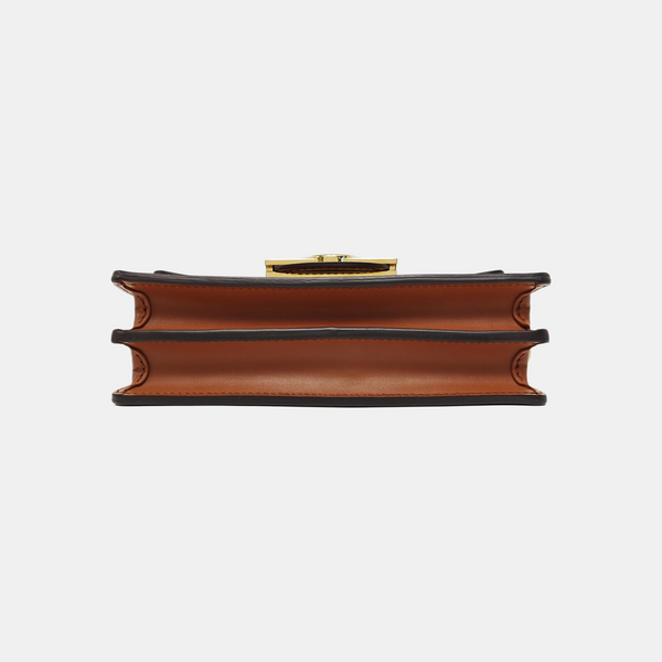 DAUPHINE EAST WEST Mini Monogram Coated Canvas Brown