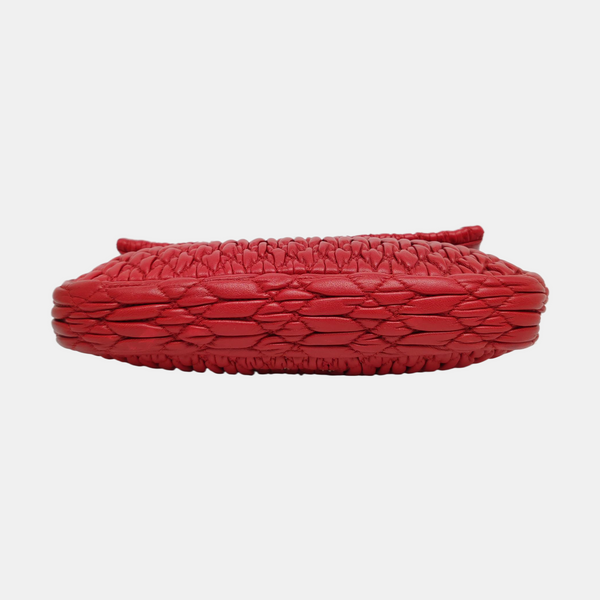 Crystal Quilted Lambskin Red