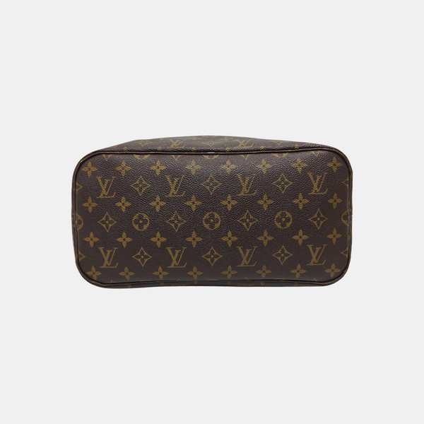 NEVERFULL MM Monogram Coated Canvas Brown
