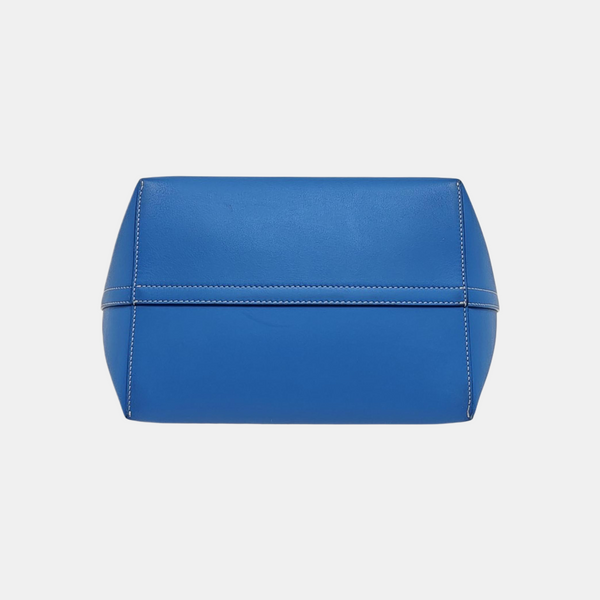 Calfskin Tote Bag Mini Blue