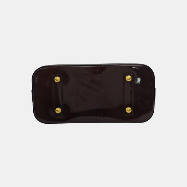 ALMA PM Monogram Patent Leather Red