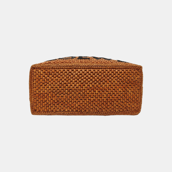 Font Tote Small Straw Brown