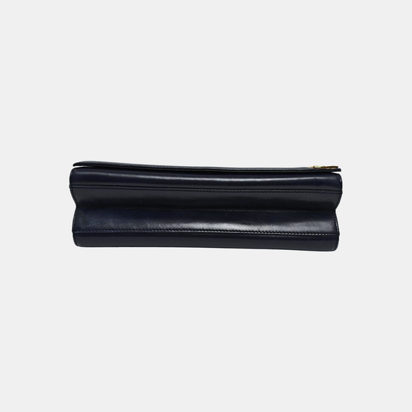 Calfskin Shoulder Bag Blue