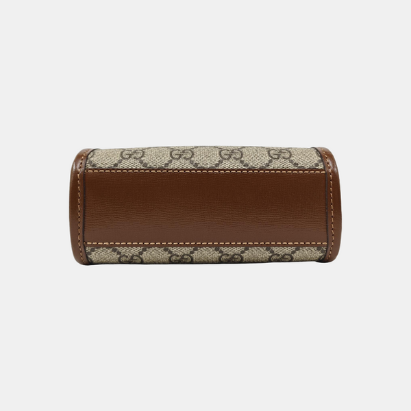 Retro Mini Monogram Coated Canvas Beige