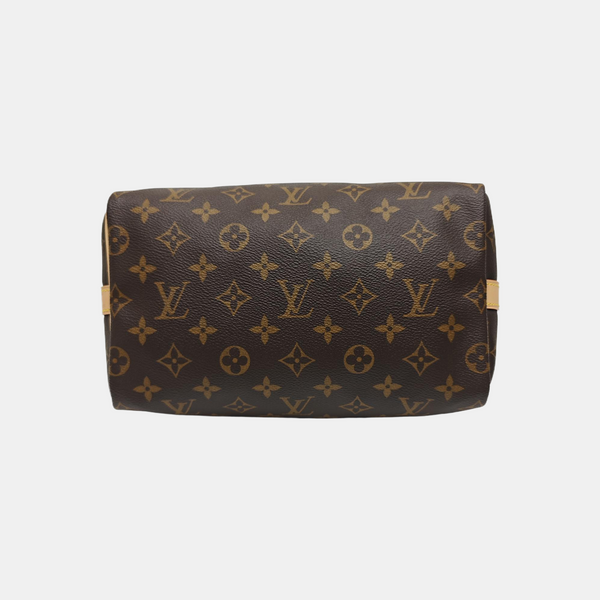 SPEEDY 25 Monogram Coated Canvas Brown