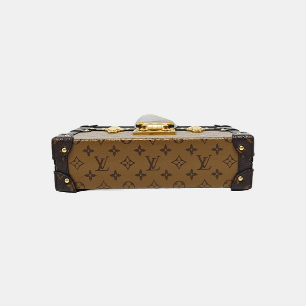 PETITE MALLE Monogram Coated Canvas Brown