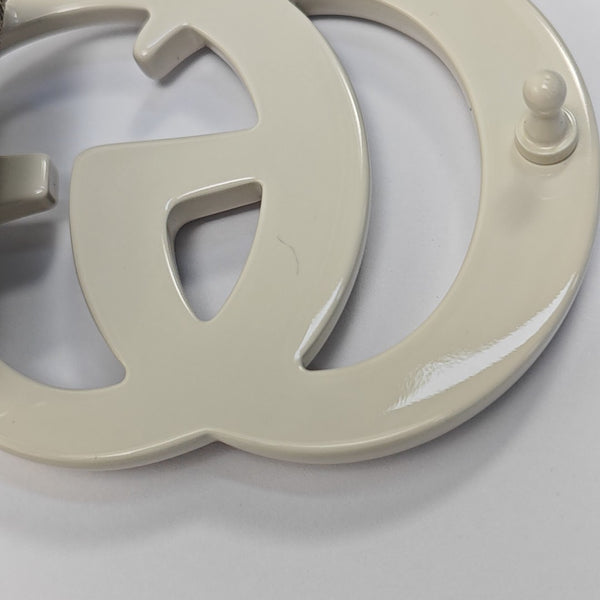 Coated Canvas Belt Beige