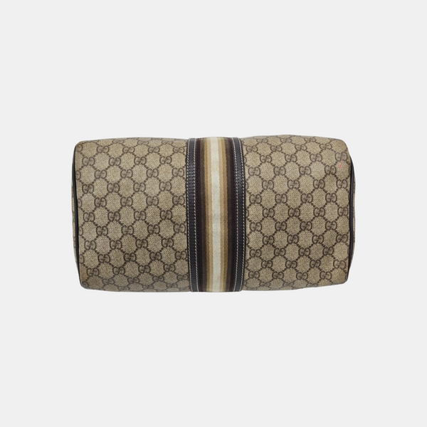 Monogram Coated Canvas Top Handle Bag Brown